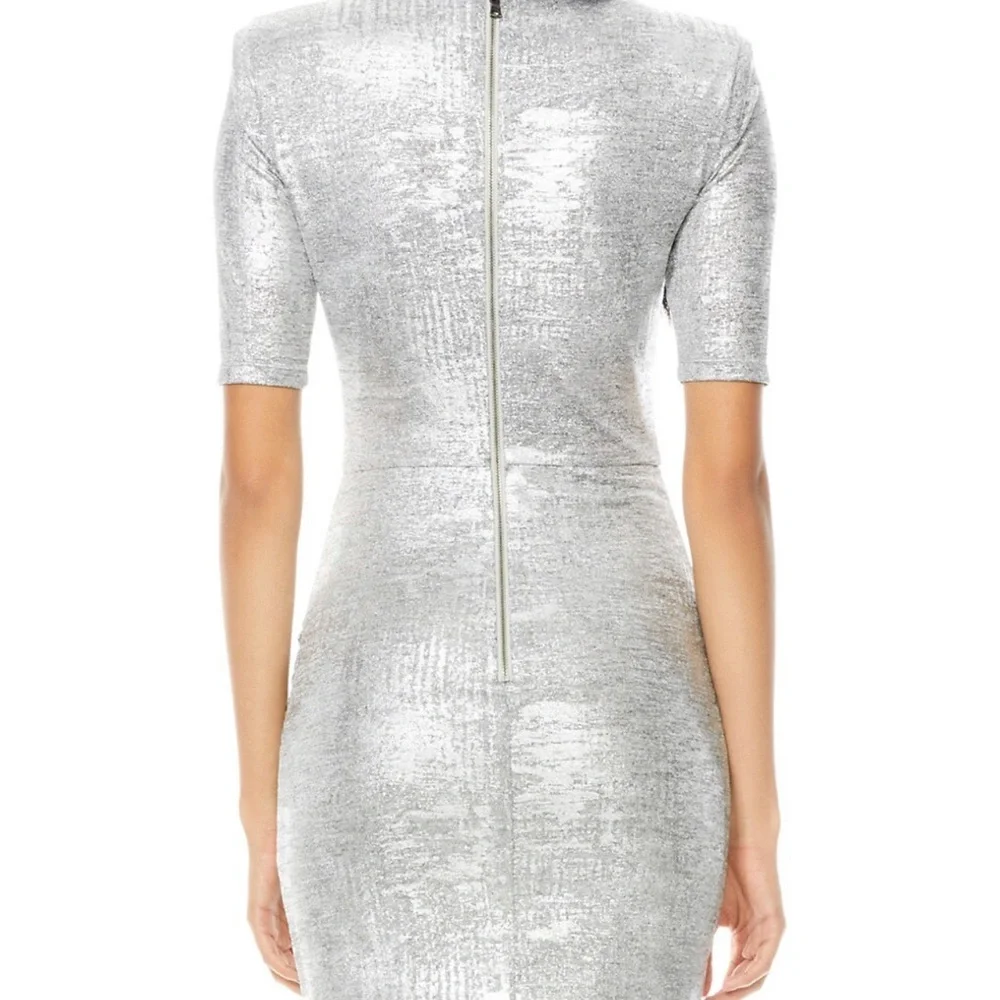 Alice and Olivia Delora Ruched Dress Size 10 - Picture 4 of 16